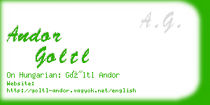 andor goltl business card